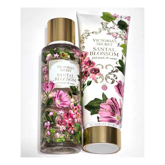 VS Victoria's Secret Santal Blossom Fragrance Lotion and Mist Set NEW - Picture 1 of 5